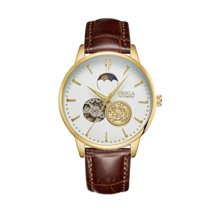 Reloj mecánico automático de negocios de alta gama para hombres