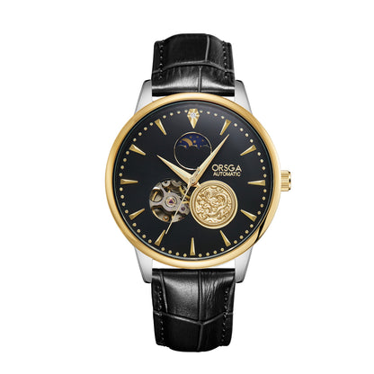 Reloj mecánico automático de negocios de alta gama para hombres