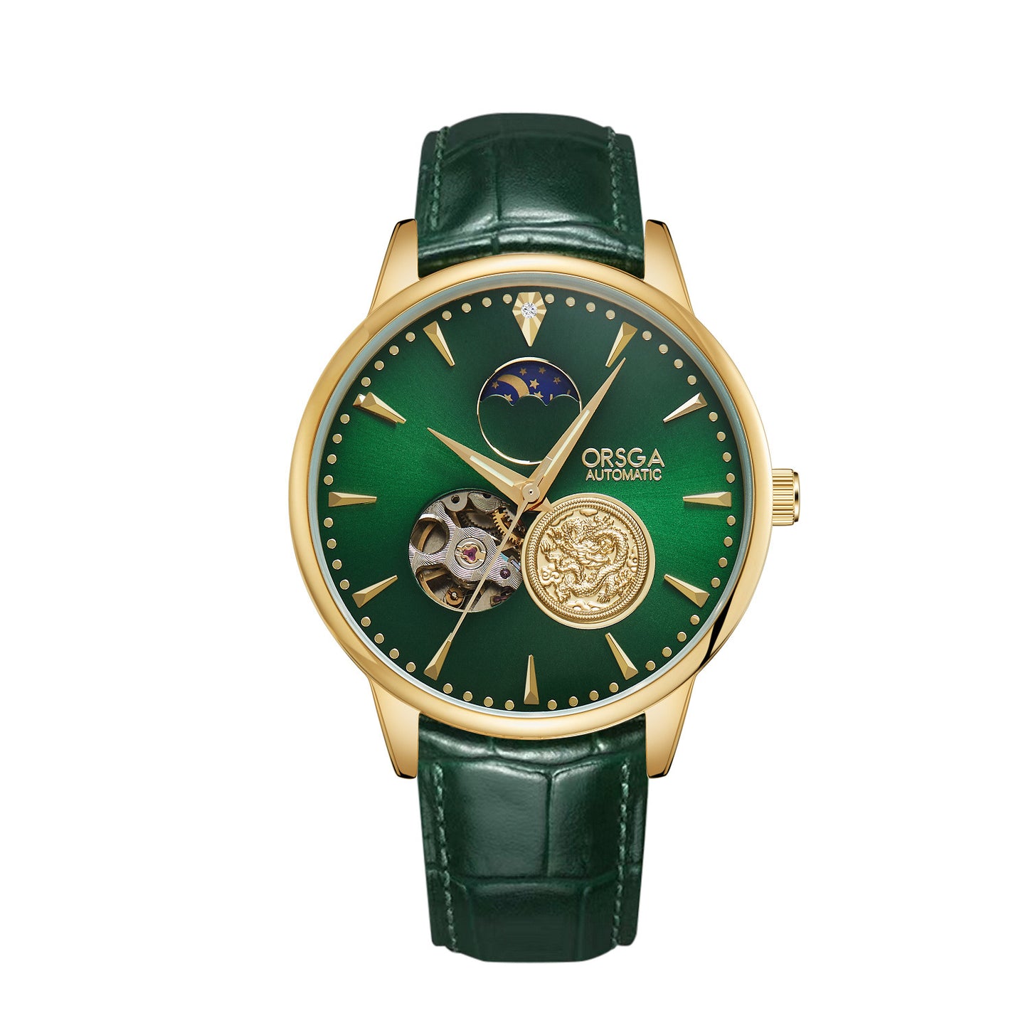 Reloj mecánico automático de negocios de alta gama para hombres