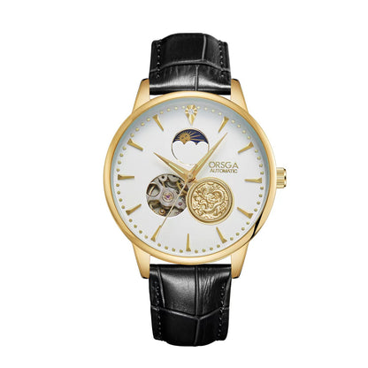 Reloj mecánico automático de negocios de alta gama para hombres