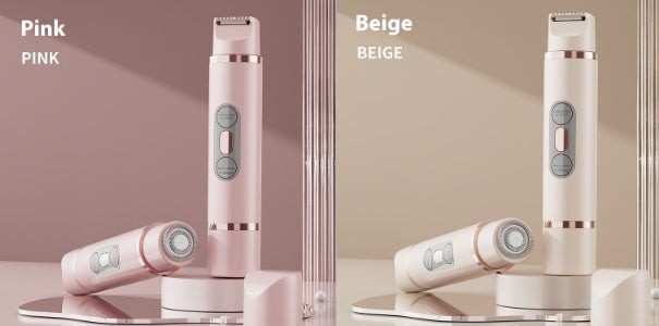 Afeitadora eléctrica de doble cabeza, depiladora indolora para mujeres, dispositivo de depilación de bikini, recortadora de pelo automática, axila, facial, labios, pierna