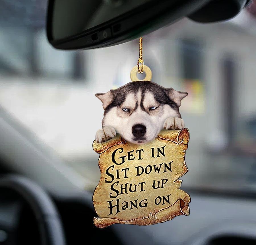 Colgante de coche, perro que duerme, ángel, decoración del hogar, vitrina acrílica, adornos colgantes para puertas