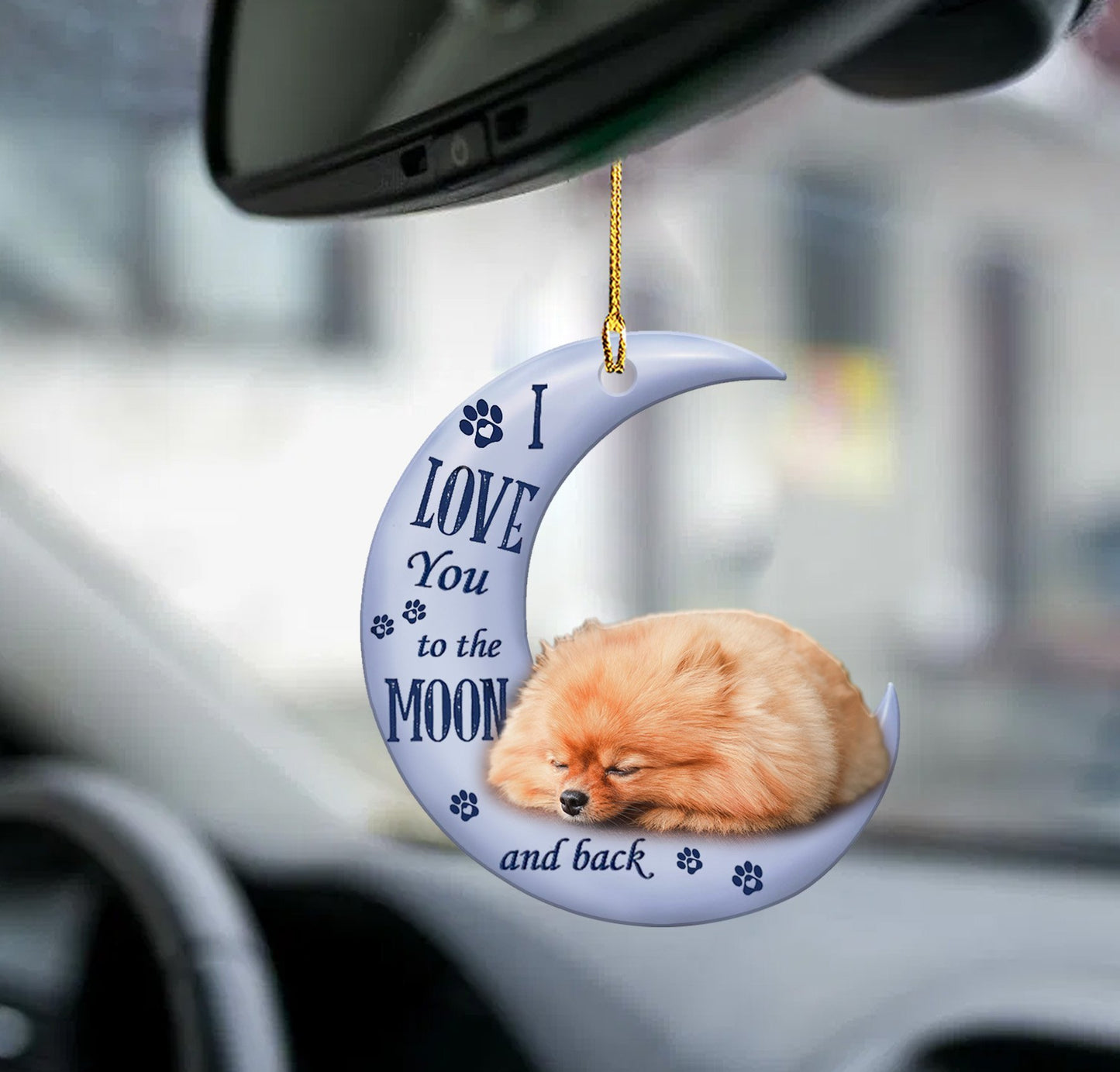 Colgante de coche, perro que duerme, ángel, decoración del hogar, vitrina acrílica, adornos colgantes para puertas