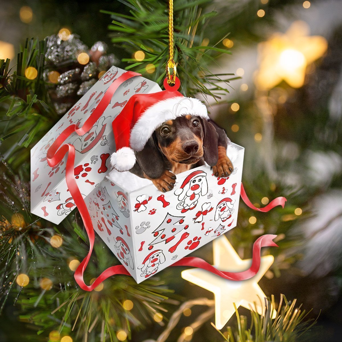 Colgante de coche, perro que duerme, ángel, decoración del hogar, vitrina acrílica, adornos colgantes para puertas