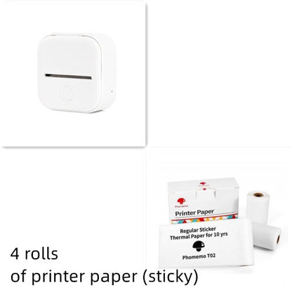 Impresora de Etiquetas Térmica Mini Portátil Impresora de Fotos para el Hogar Impresora de Preguntas Incorrectas para Estudiantes Impresora de Etiquetas Mini Compatible con Bluetooth Etiqueta de Precio