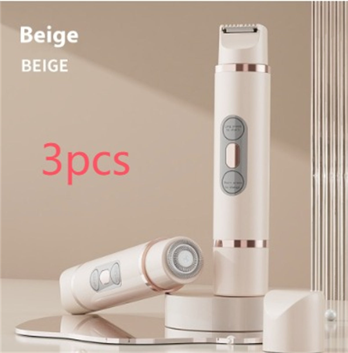 Afeitadora eléctrica de doble cabeza, depiladora indolora para mujeres, dispositivo de depilación de bikini, recortadora de pelo automática, axila, facial, labios, pierna