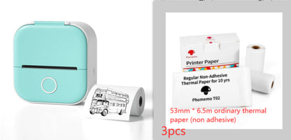 Impresora de Etiquetas Térmica Mini Portátil Impresora de Fotos para el Hogar Impresora de Preguntas Incorrectas para Estudiantes Impresora de Etiquetas Mini Compatible con Bluetooth Etiqueta de Precio
