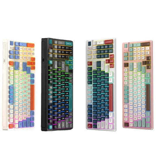 Combinación De Una Computadora De Escritorio De Sensación De Maquinaria Luminosa De Tres Colores