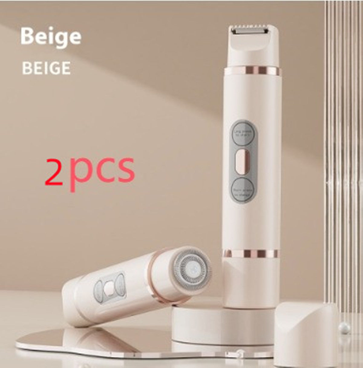 Afeitadora eléctrica de doble cabeza, depiladora indolora para mujeres, dispositivo de depilación de bikini, recortadora de pelo automática, axila, facial, labios, pierna