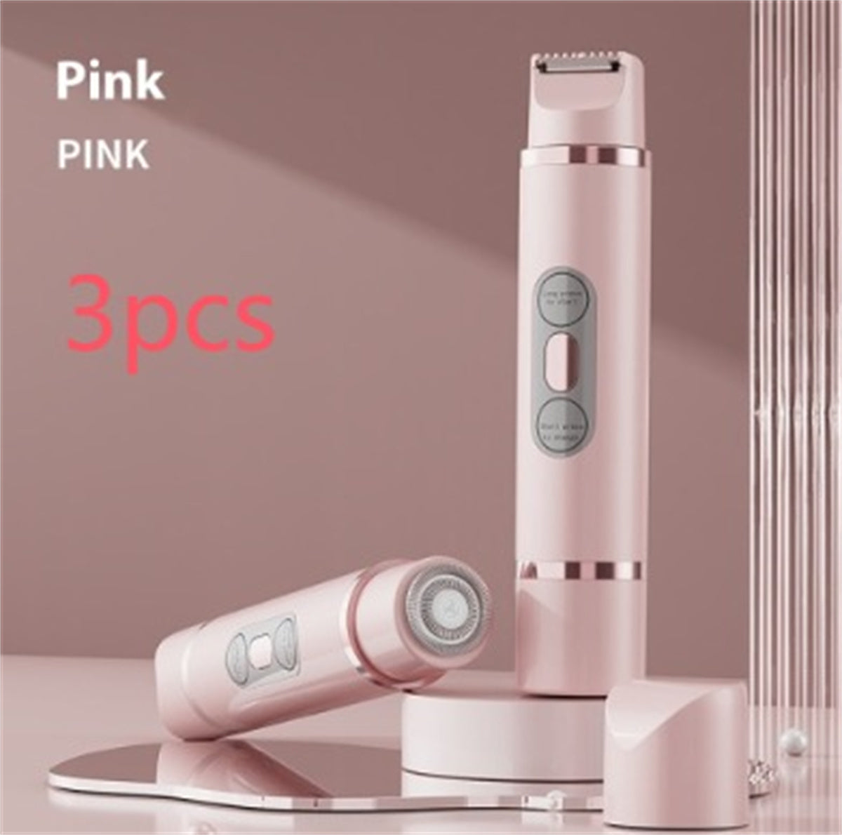 Afeitadora eléctrica de doble cabeza, depiladora indolora para mujeres, dispositivo de depilación de bikini, recortadora de pelo automática, axila, facial, labios, pierna